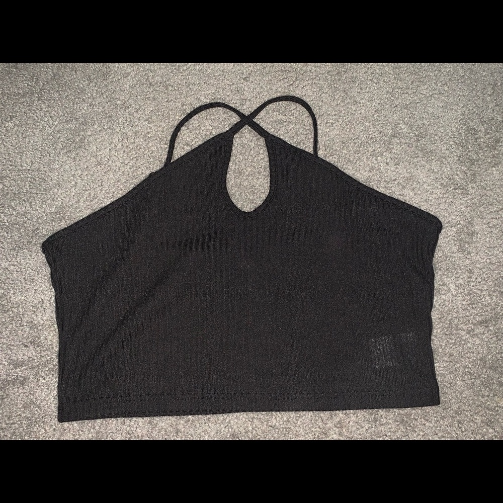 Black crop top